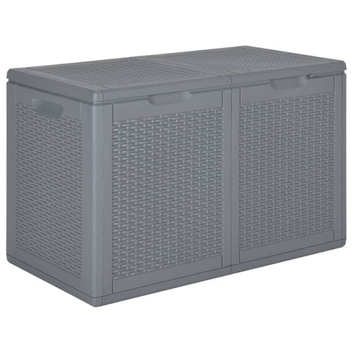Garden storage box grey - box,
